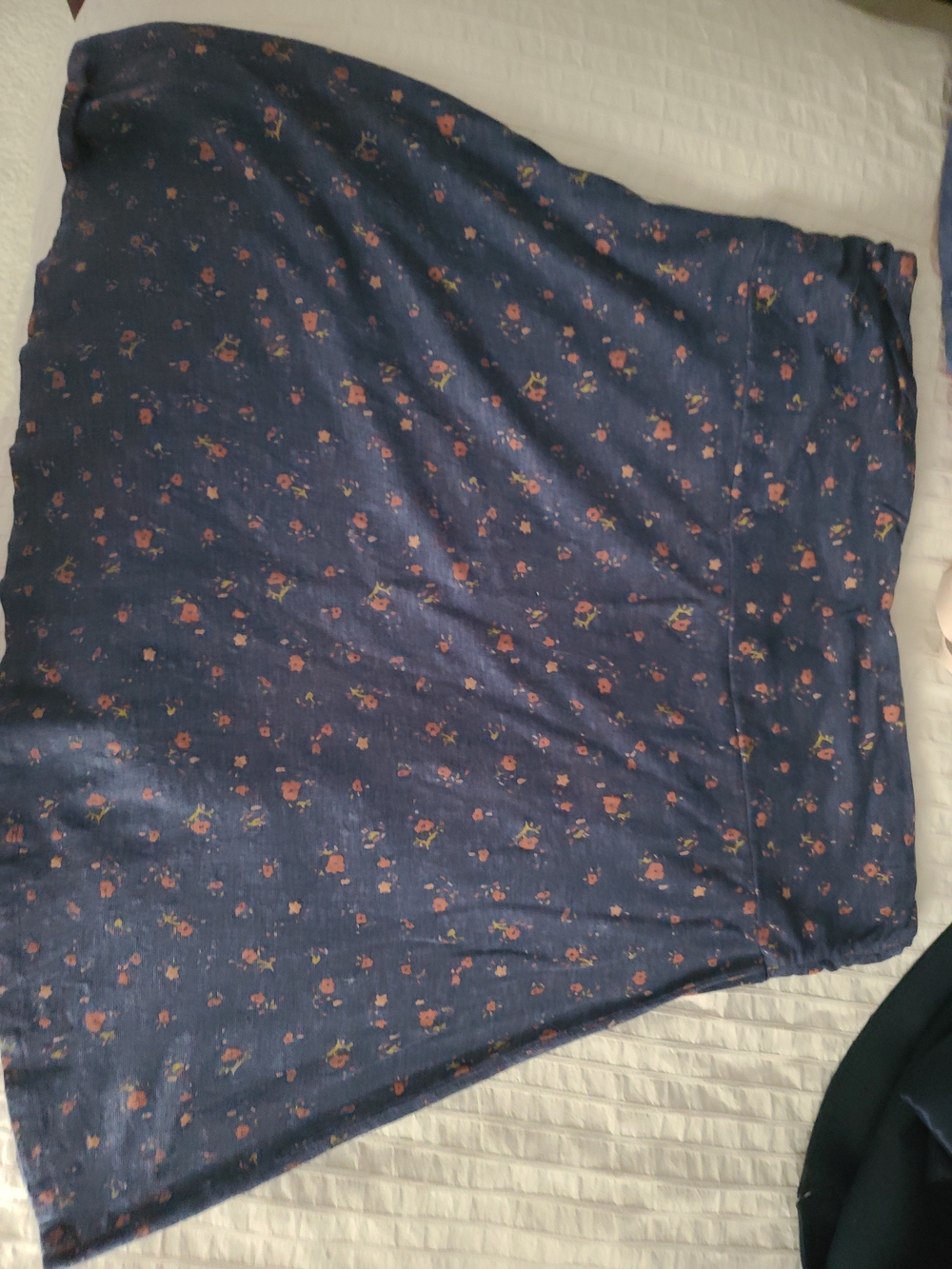 Toad&Co Navy Painters Floral Samba skirt